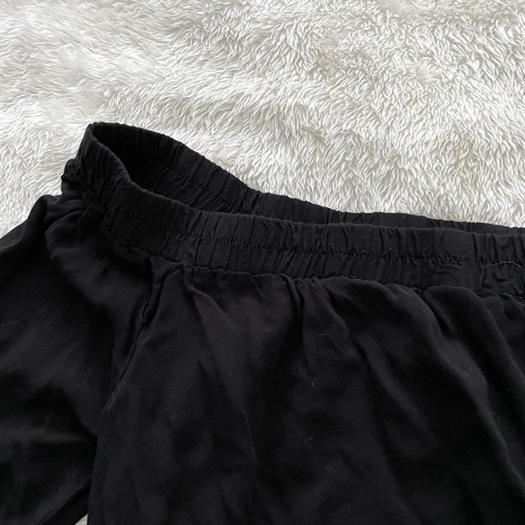 Old Navy Black Off the Shoulder with Quarter Length Sleeves - Picture 3 of 4